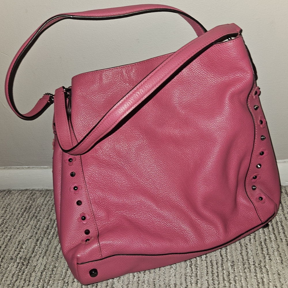 Coach Pink Leather Women's Bag - Picture 4 of 8